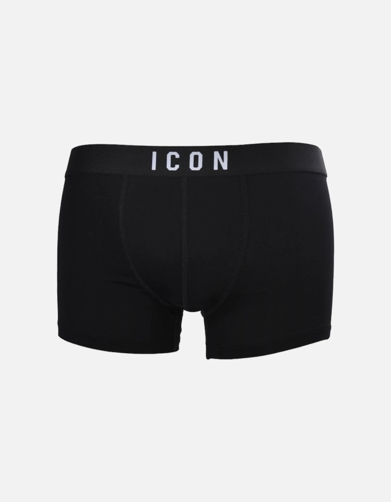 ICON Logo Boxer Trunk, Black