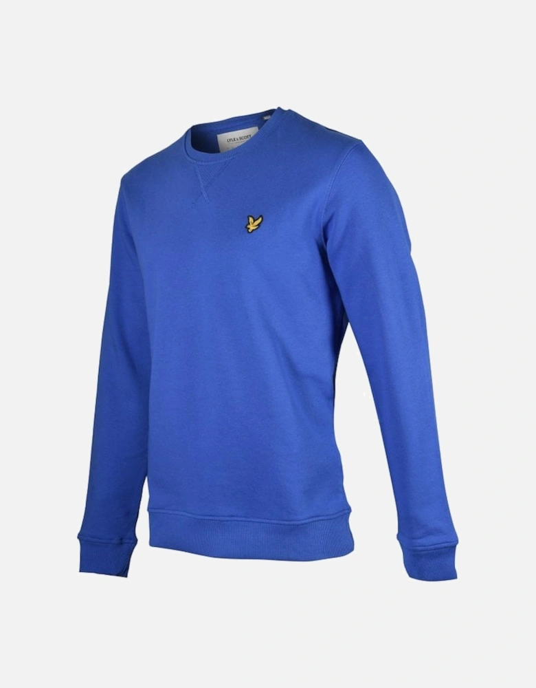 Cotton Jersey Sweatshirt, Electric Blue