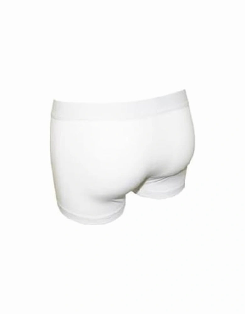 Boxer Trunk with Sport Crest in White