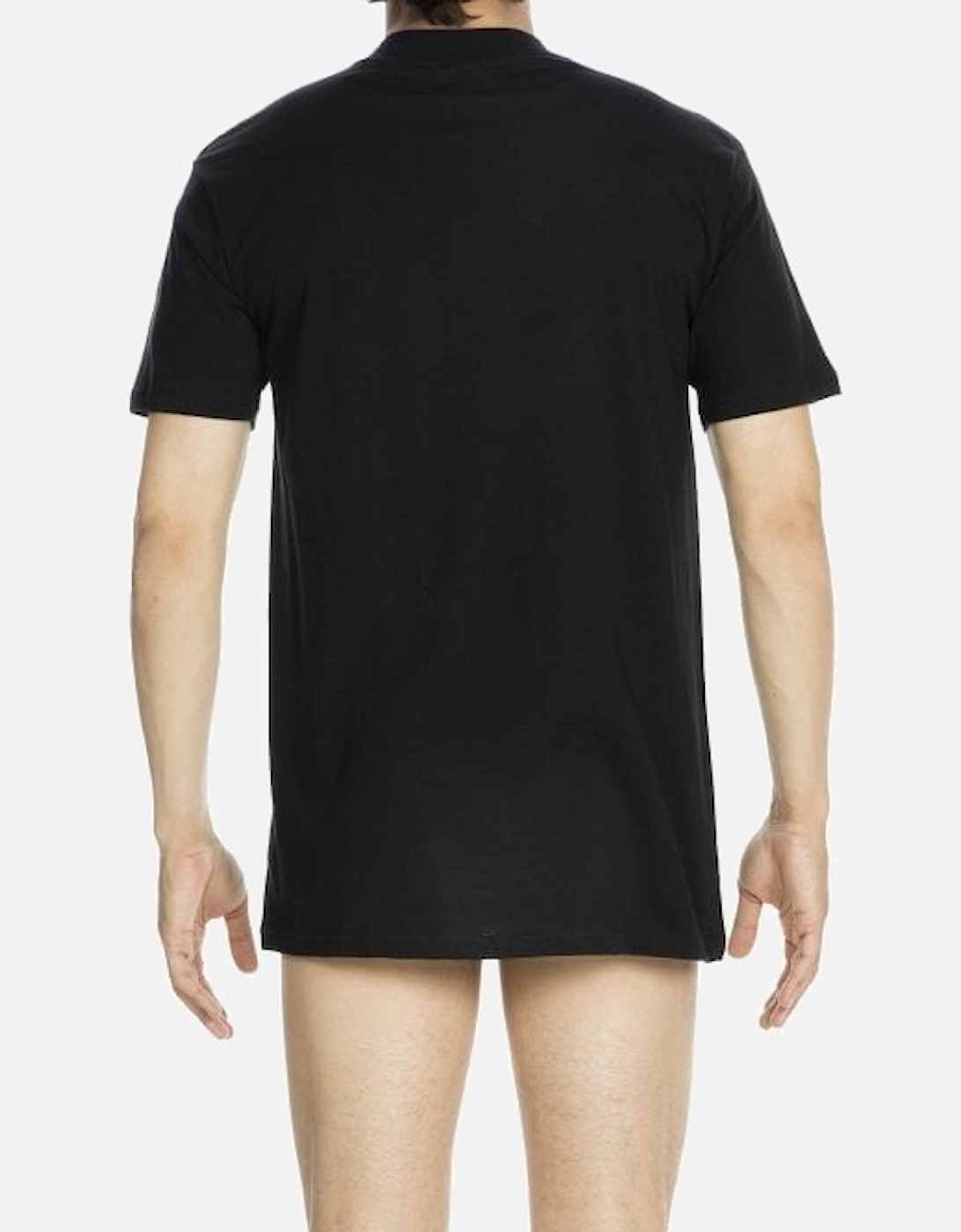 Harro Pure Cotton Crew-Neck T-Shirt, Black