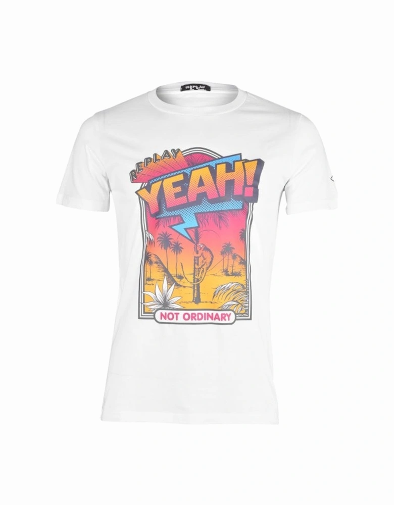 Yeah! Not Ordinary Pop Art T-Shirt, White