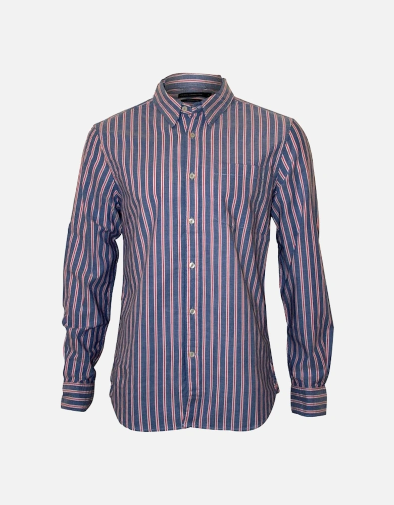 Regular Stripe Shirt, Blue