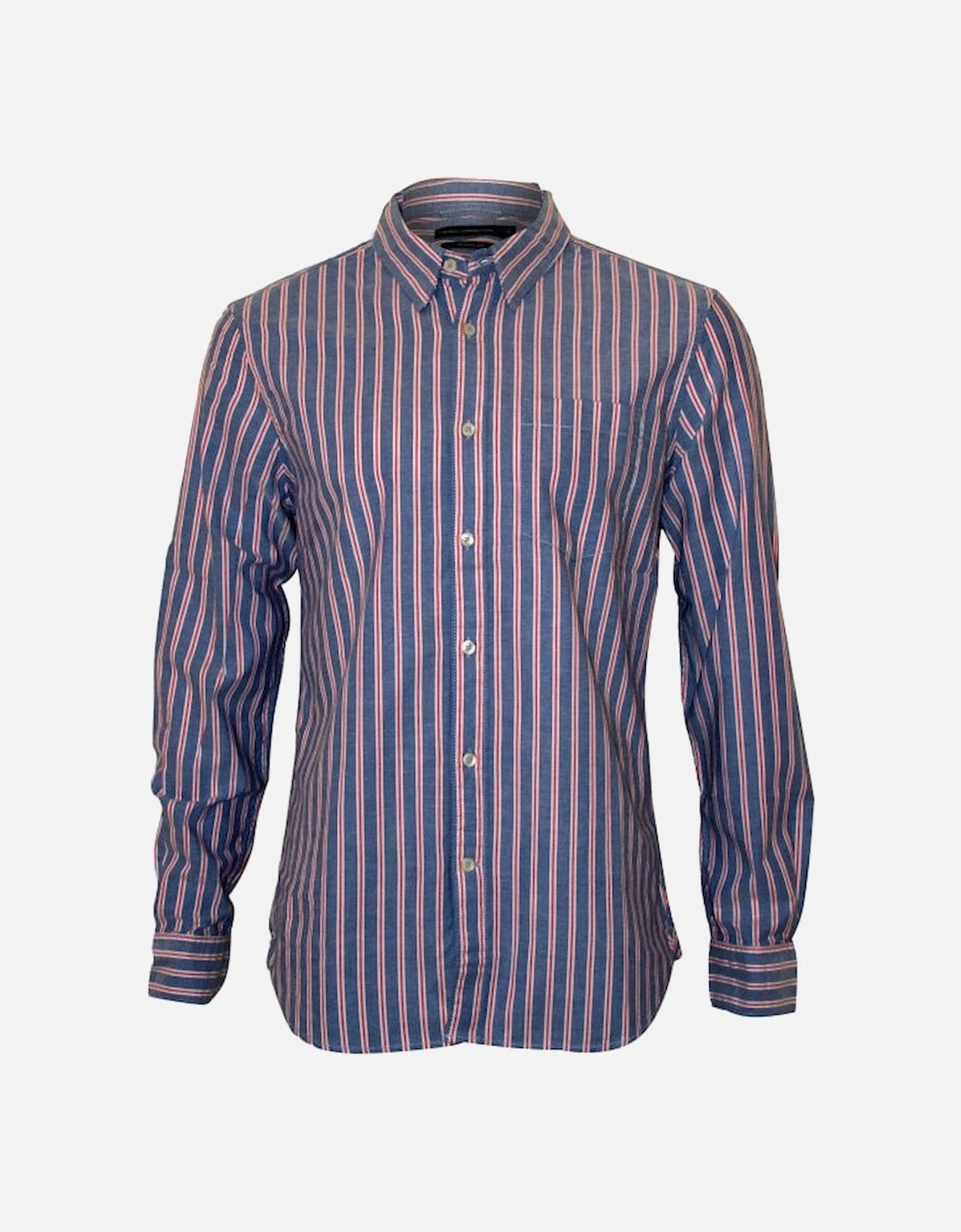 Regular Stripe Shirt, Blue, 5 of 4