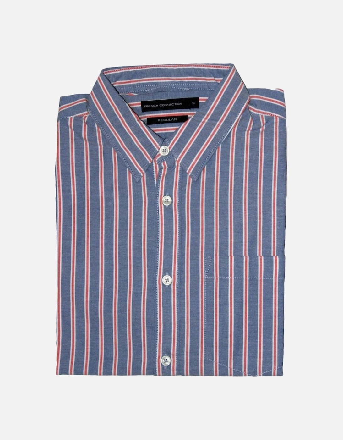 Regular Stripe Shirt, Blue