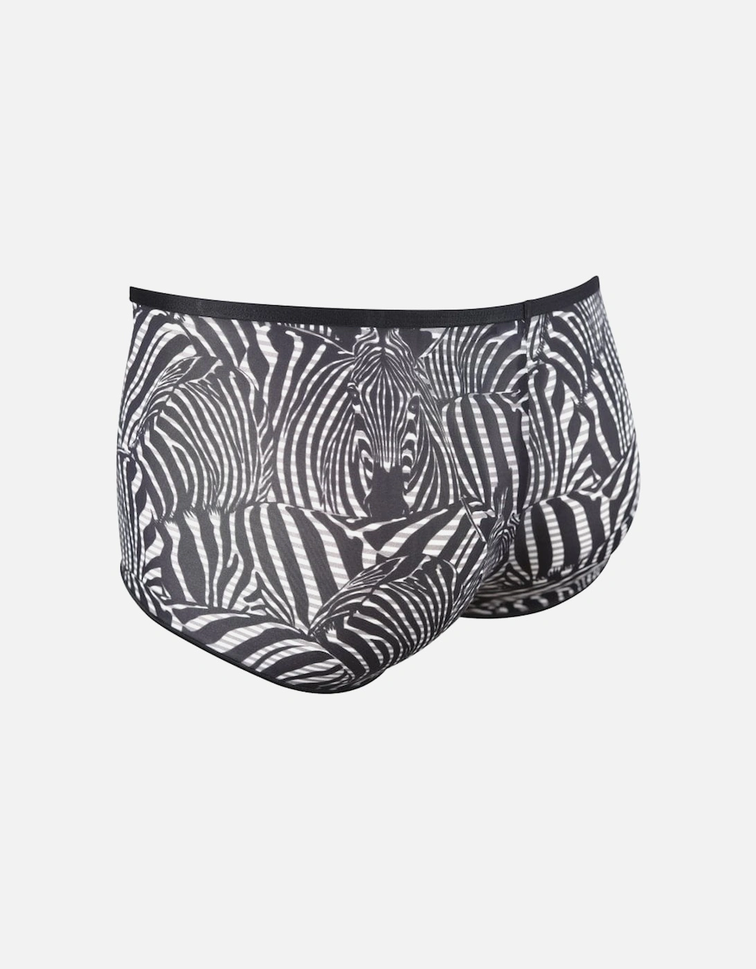 Temptation Plume Marty Stripes Boxer Trunk, Black/white