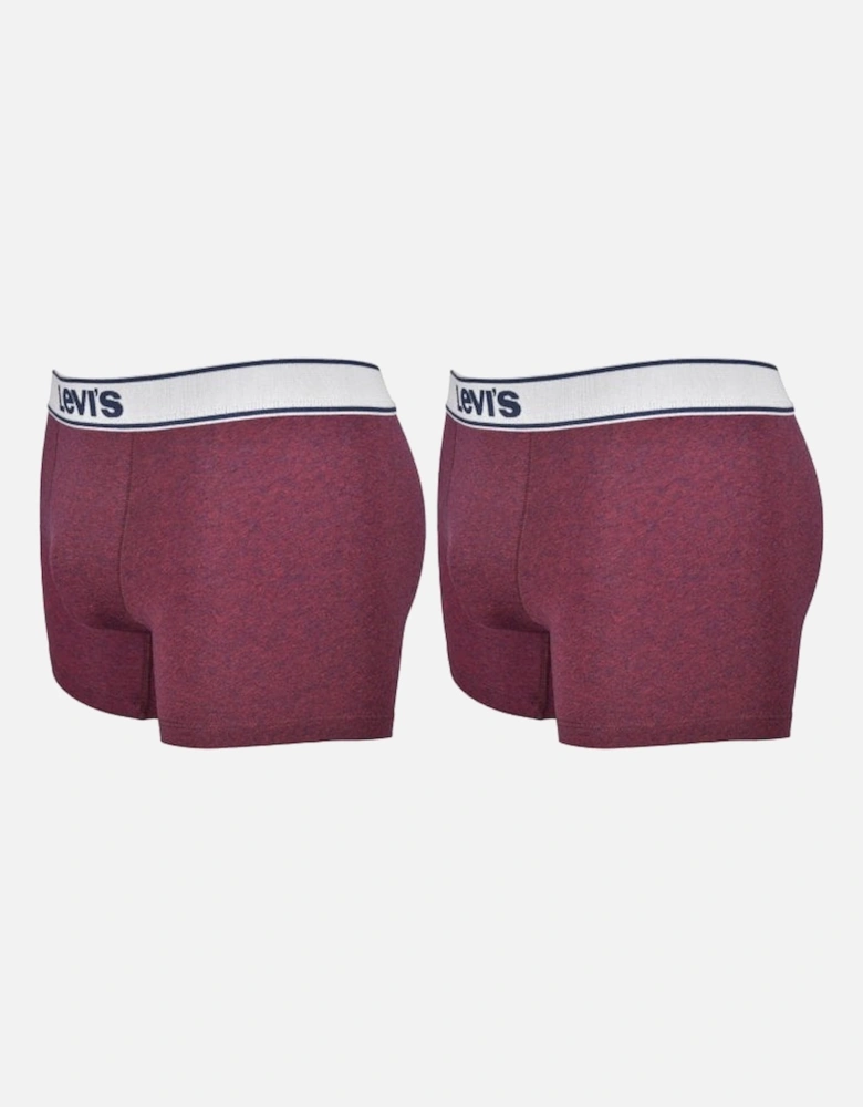 2-Pack Vintage Heather Boxer Briefs, Vintage Red