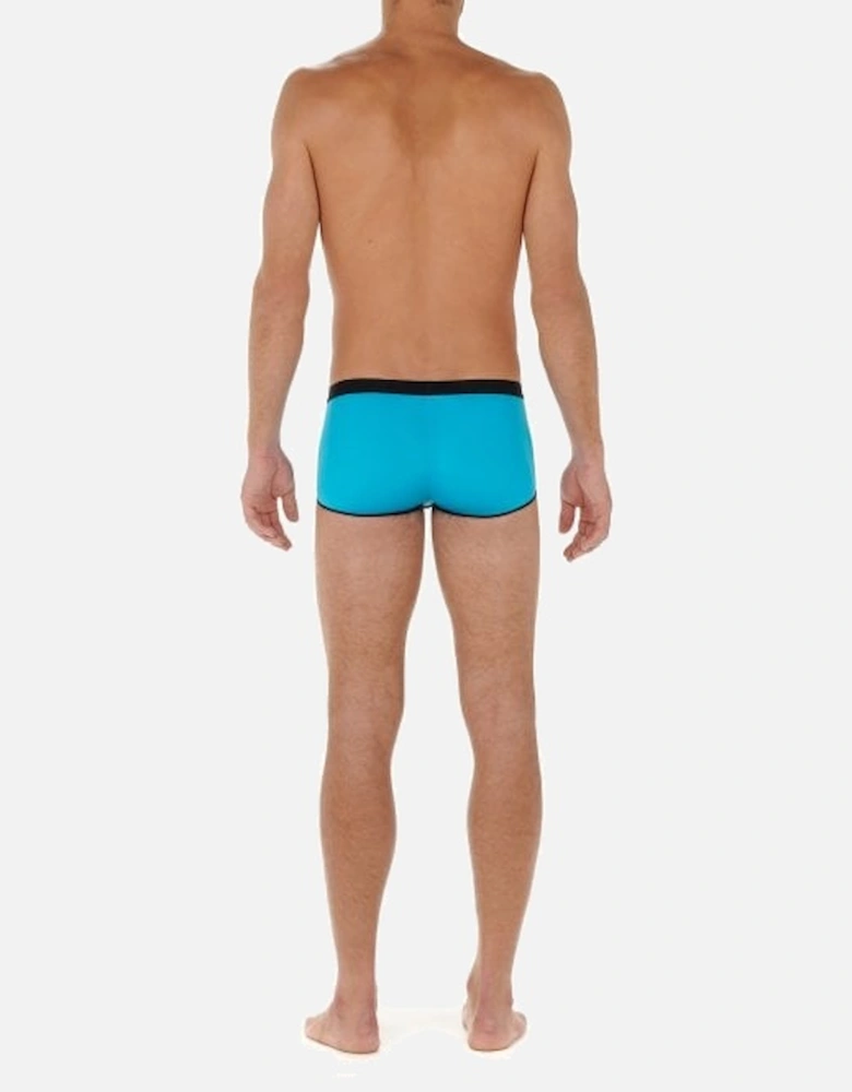 Temptation Plume Up HO1 Boxer Trunk, Turquoise Blue