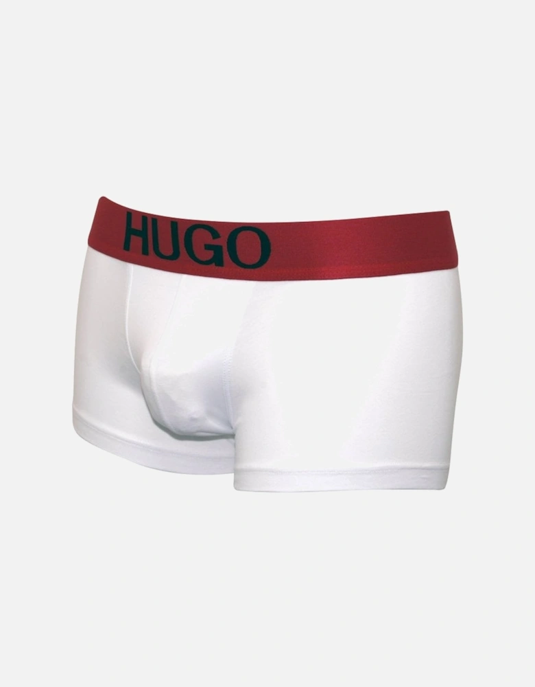 Idol Logo Boxer Trunk, White/red