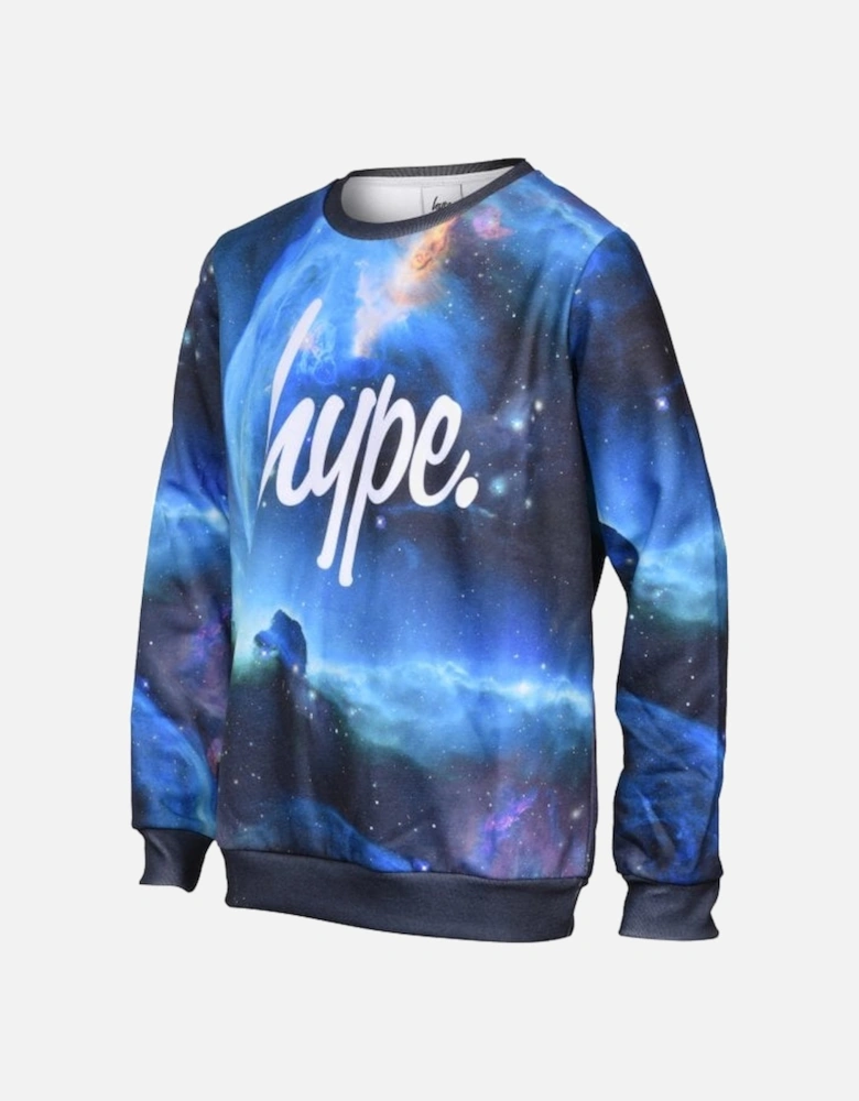 Boys Galactic Boom Sweatshirt, Blue/multi