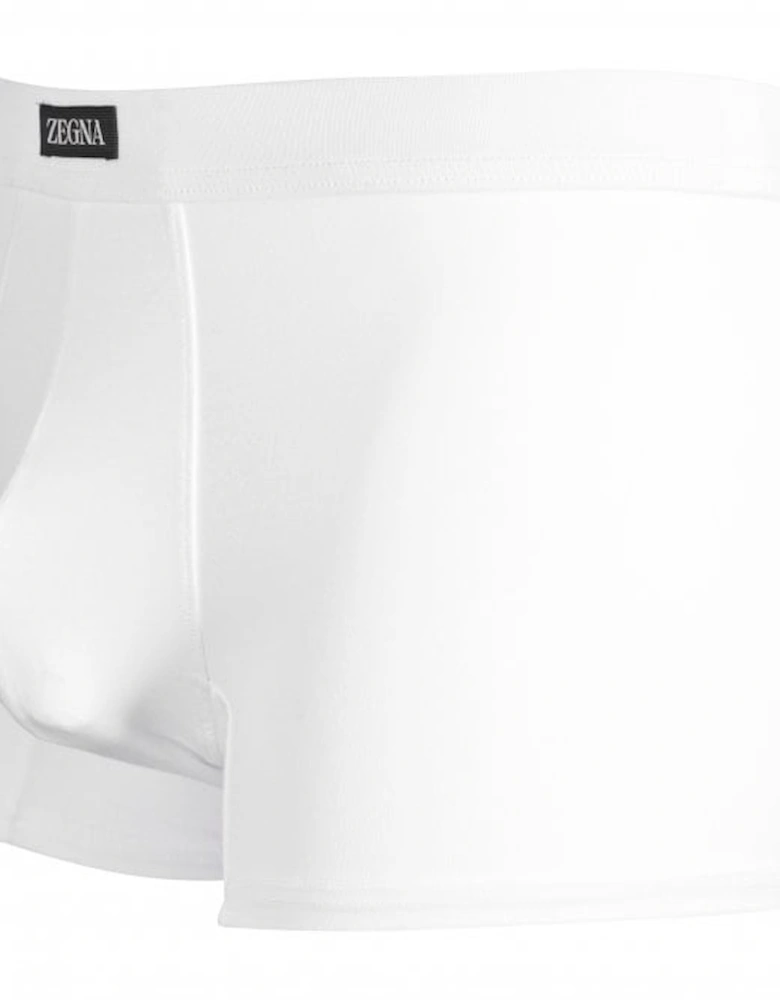 Stretch Modal Boxer Trunk, White