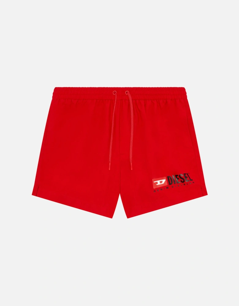 Denim Division Swim Shorts, Red