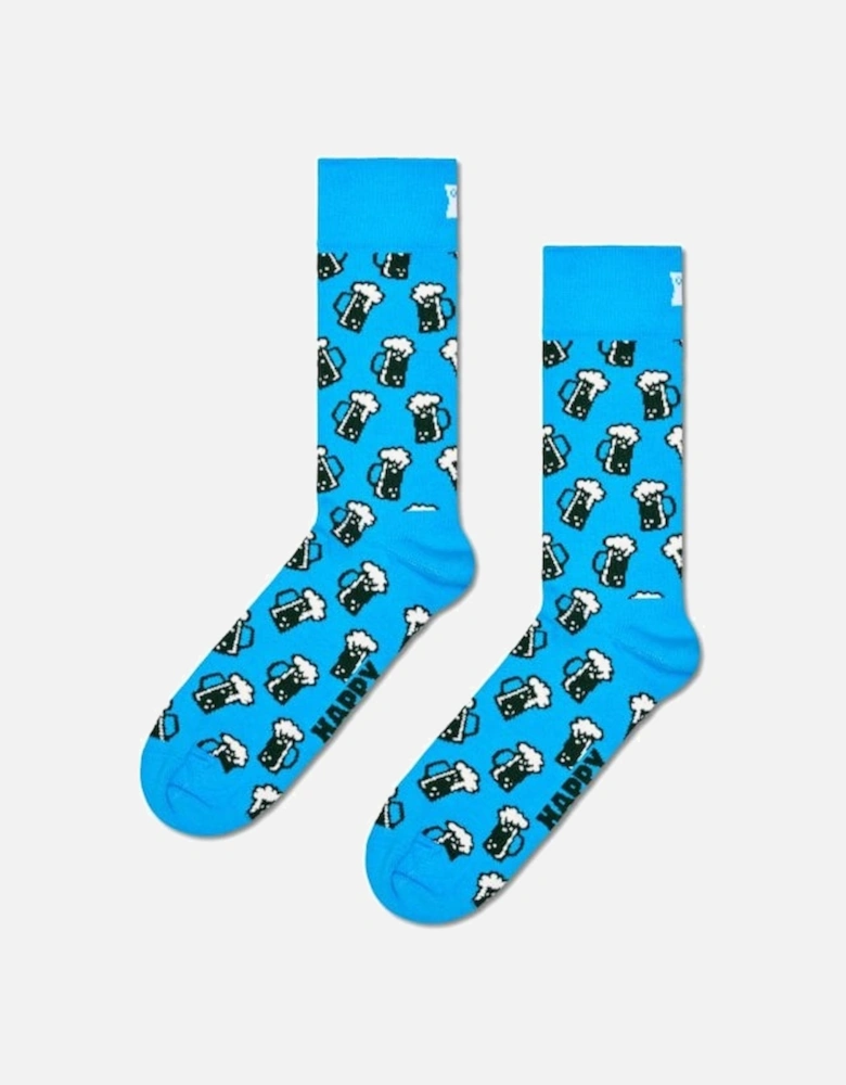 Beer Socks, Blue