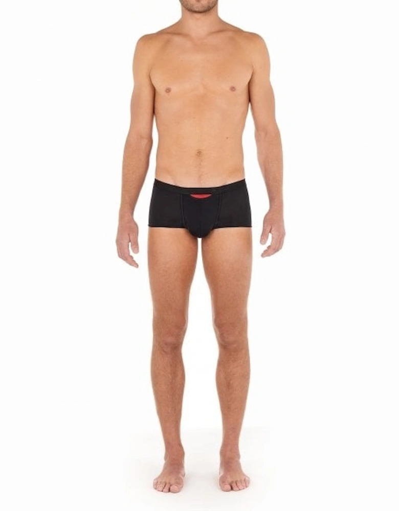 Temptation Plume Up HO1 Boxer Trunk, Black