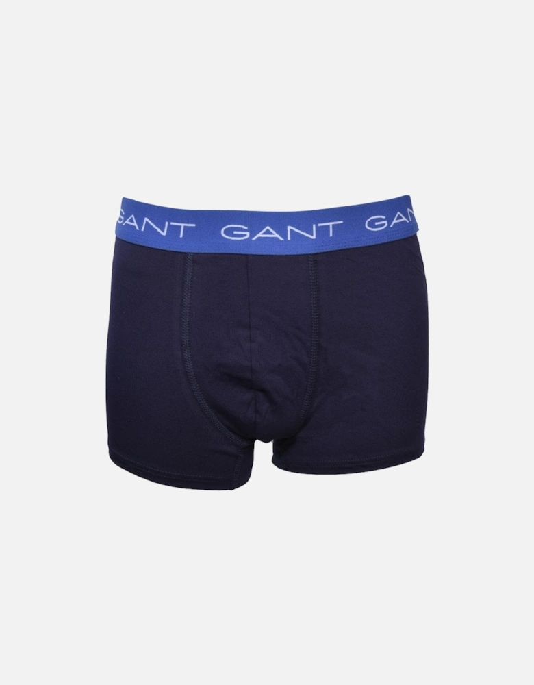 3-Pack Contrast Waistband Boys Boxer Trunks, Navy