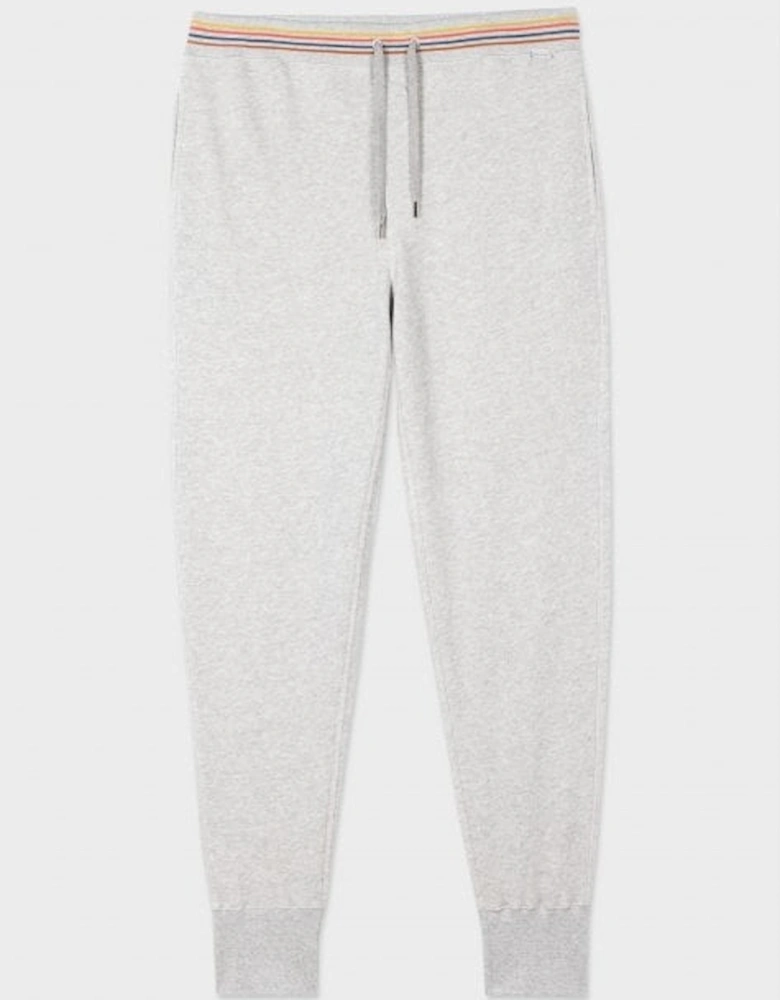 Cosy Artist Stripe Jogging Bottoms, Grey