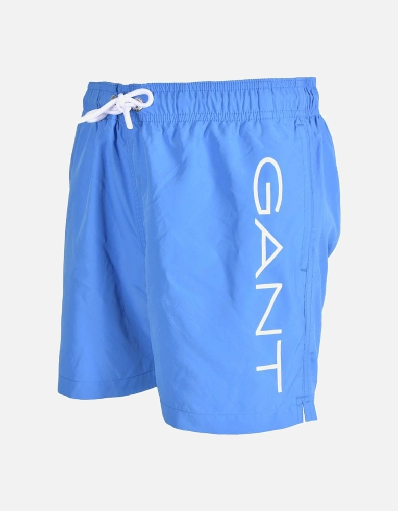 Lightweight Logo Boys Swim Shorts, Day Blue