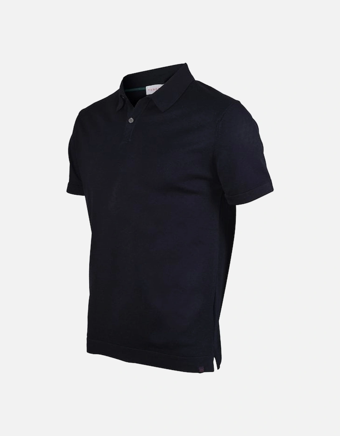 Sea Island Cotton Polo Shirt, Navy