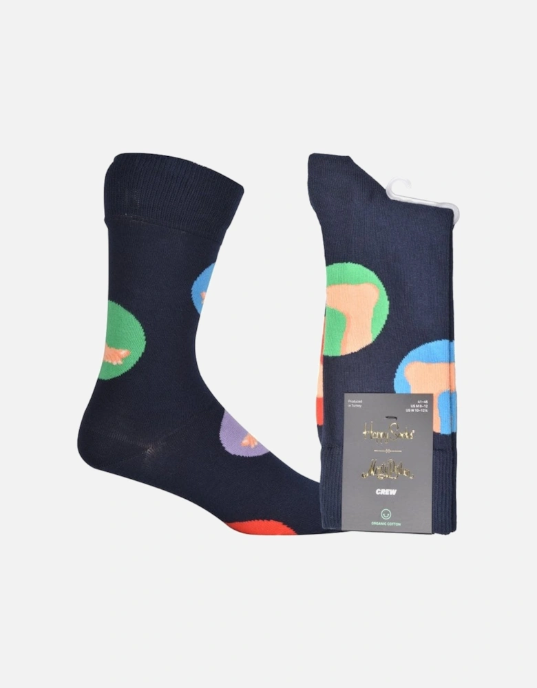 Cupid's Foot Socks, Navy