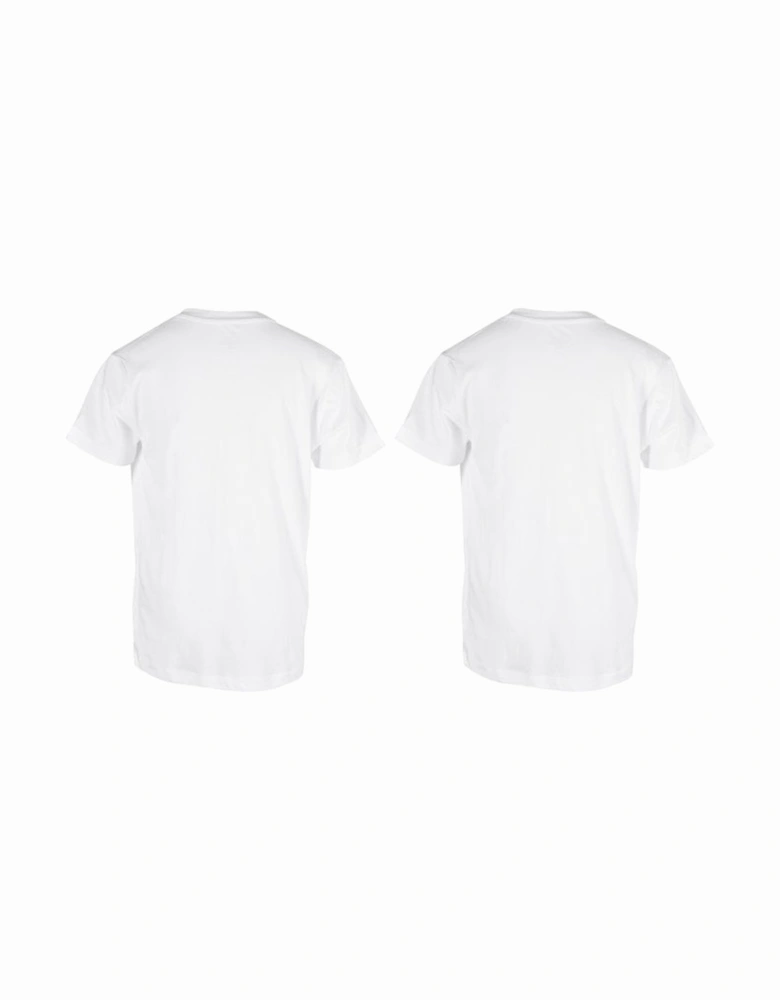 2-Pack Shield Logo Boys Crew-Neck T-Shirts, White