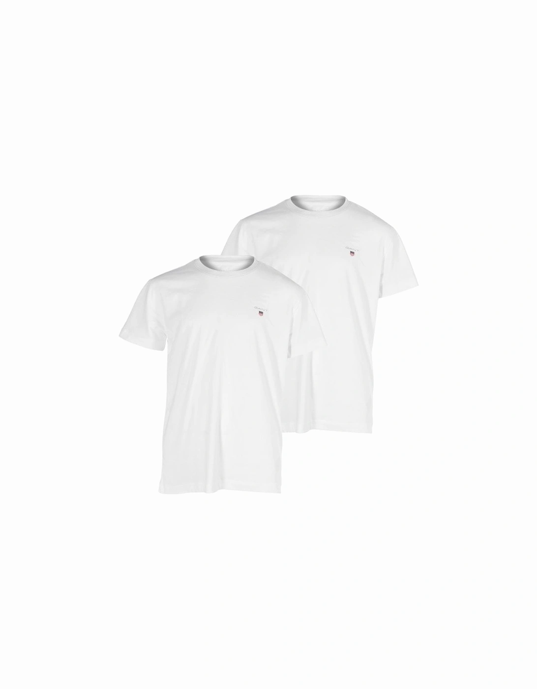 2-Pack Shield Logo Boys Crew-Neck T-Shirts, White, 6 of 5