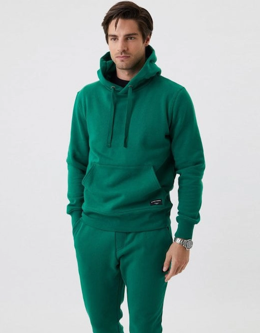 Centre Tracksuit Hoodie, Verdant Green, 5 of 4