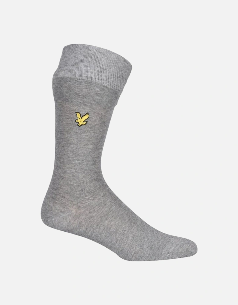 3-Pack Golden Eagle Logo Socks, Navy/Grey/Blue