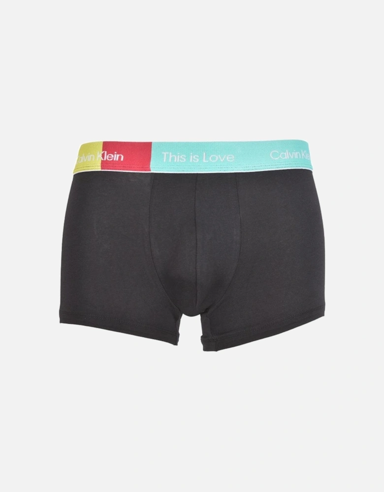 This Is Love Logo Pride Boxer Trunk, Black