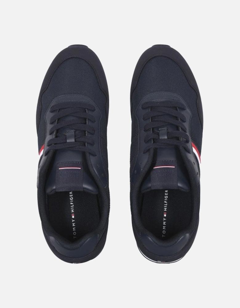 Flag Logo Trainers, Navy