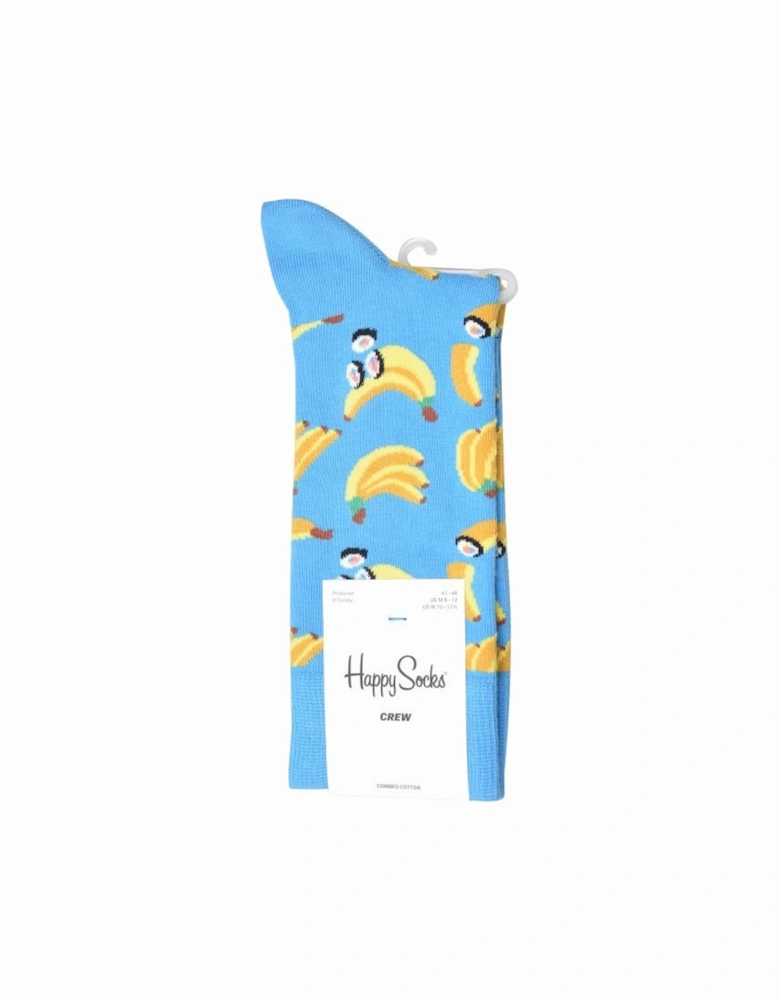 Banana Sushi Socks, Blue