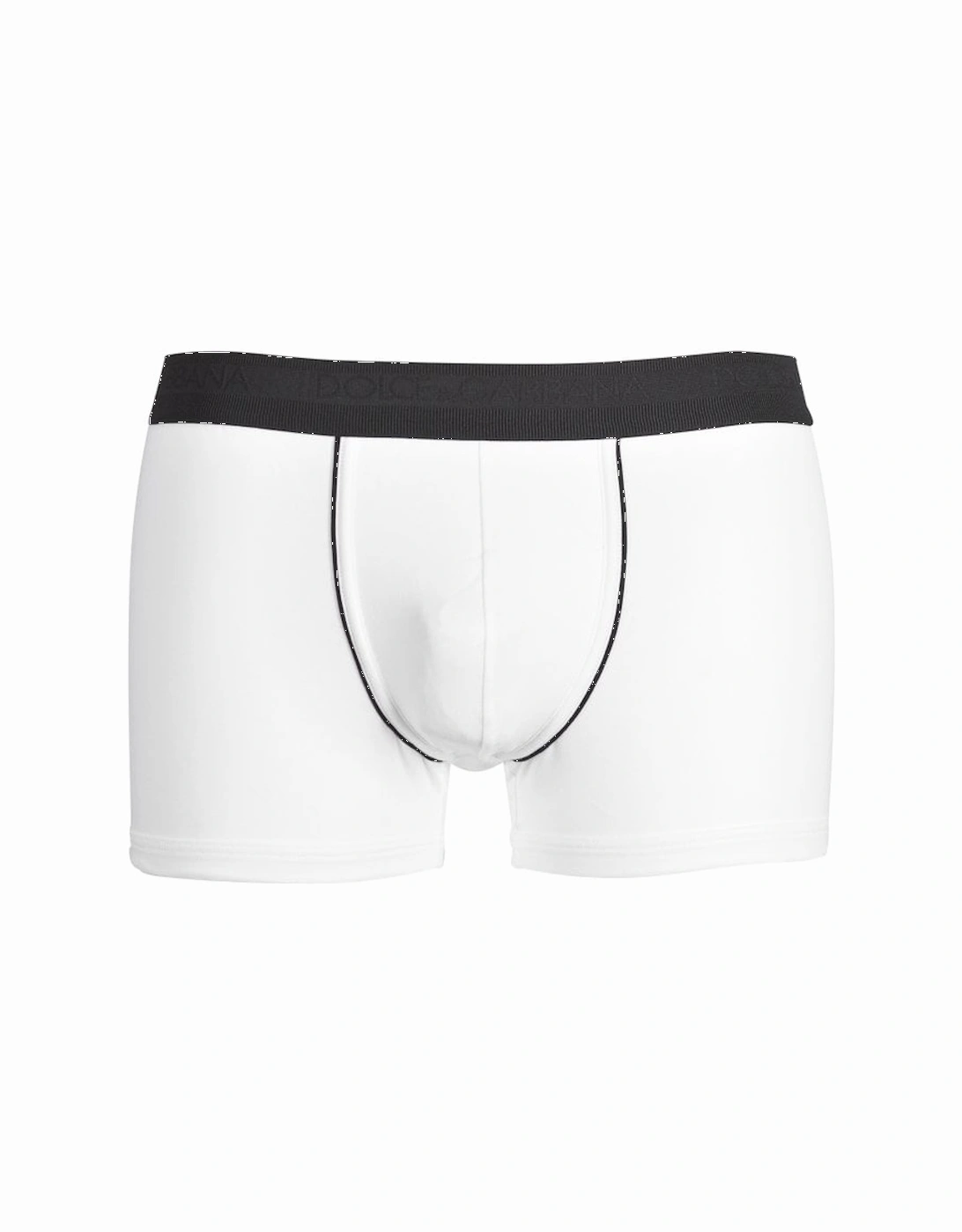 2-Pack DG Logo & Stripes Boxer Trunks, Black/White