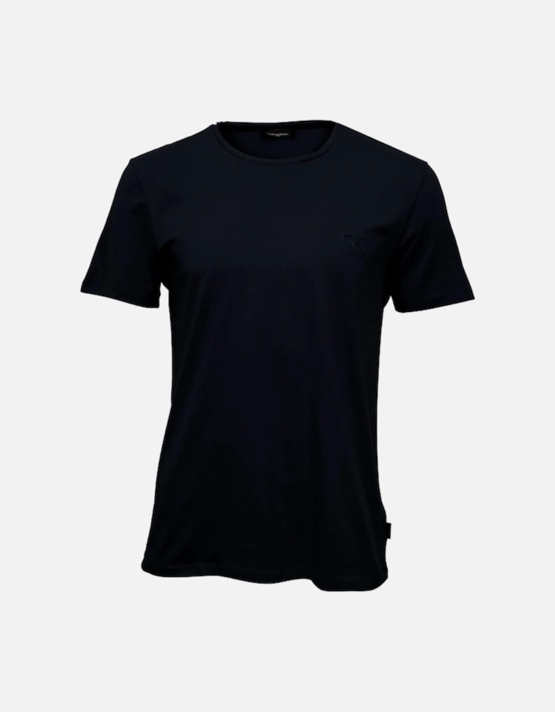 Jari Embossed Logo Crew-Neck T-Shirt, Perfect Black