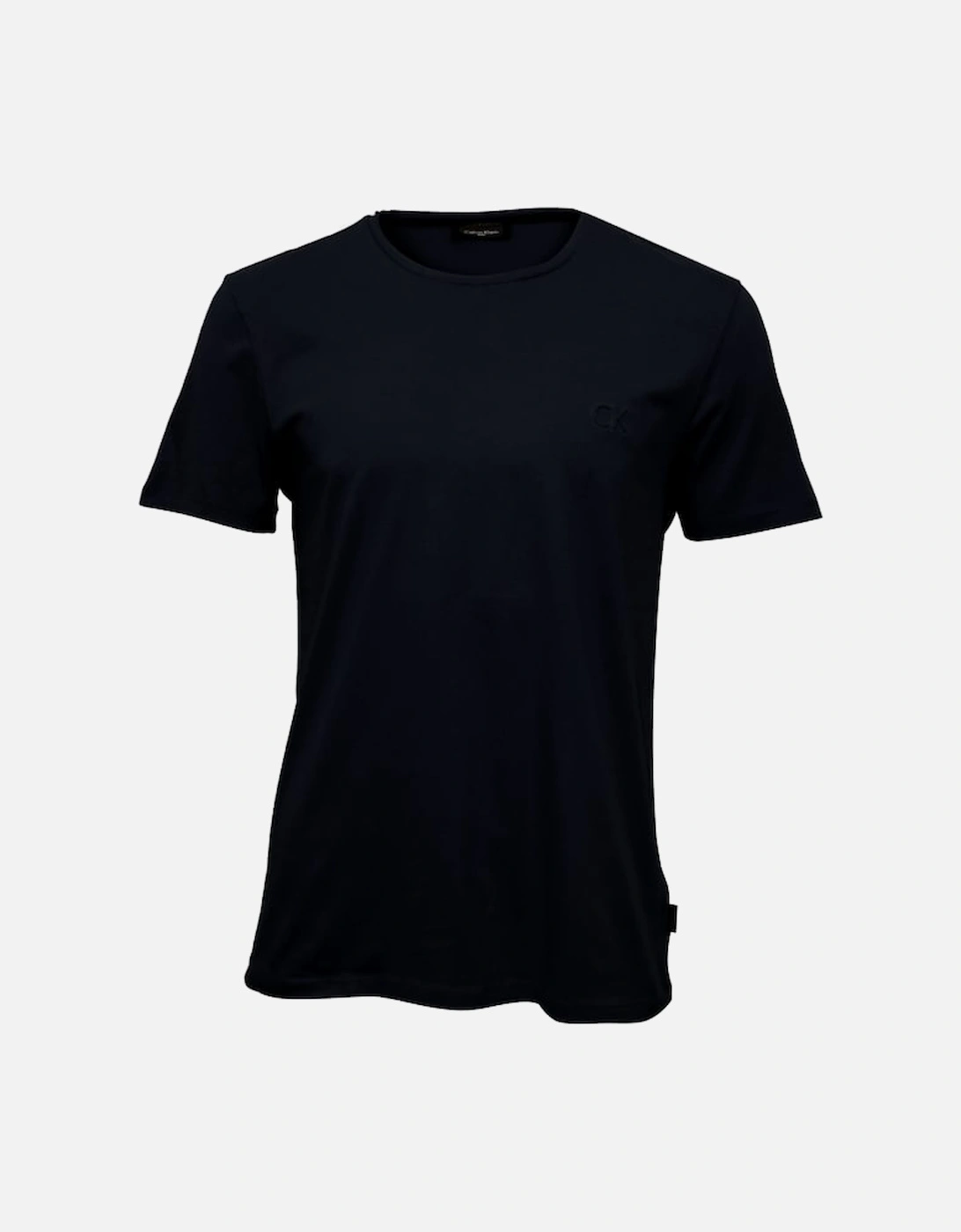 Jari Embossed Logo Crew-Neck T-Shirt, Perfect Black, 5 of 4