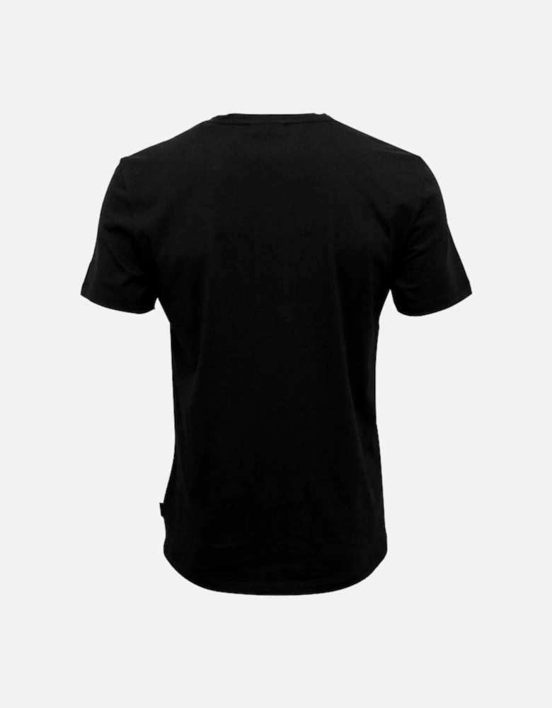 Jari Embossed Logo Crew-Neck T-Shirt, Perfect Black