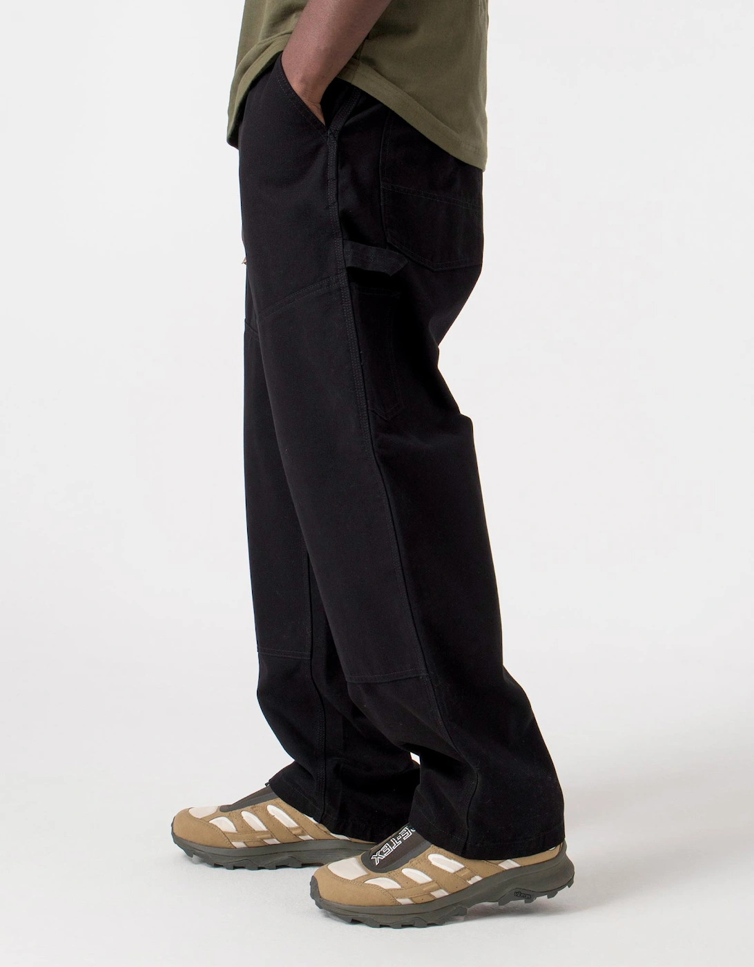 Relaxed Fit Wide Panel Pants