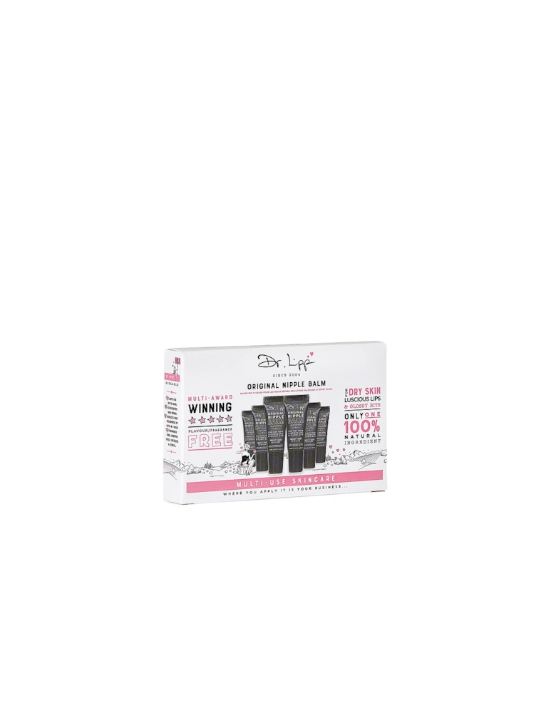 Pack Of 6 Minis, Original Nipple Balm For Luscious Lips & Glossy Bits - Dr. Lipp