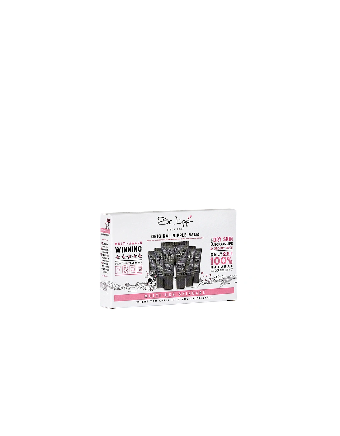 Pack Of 6 Minis, Original Nipple Balm For Luscious Lips & Glossy Bits - Dr. Lipp, 2 of 1