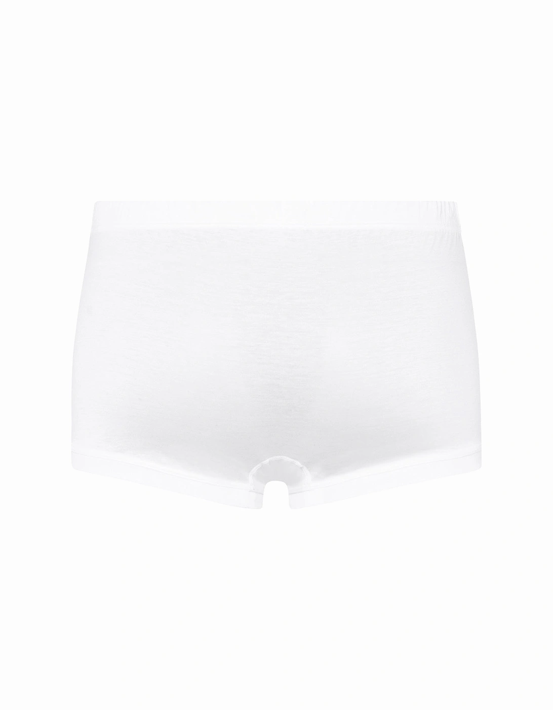 Cotton Sporty Boxer Trunk, White