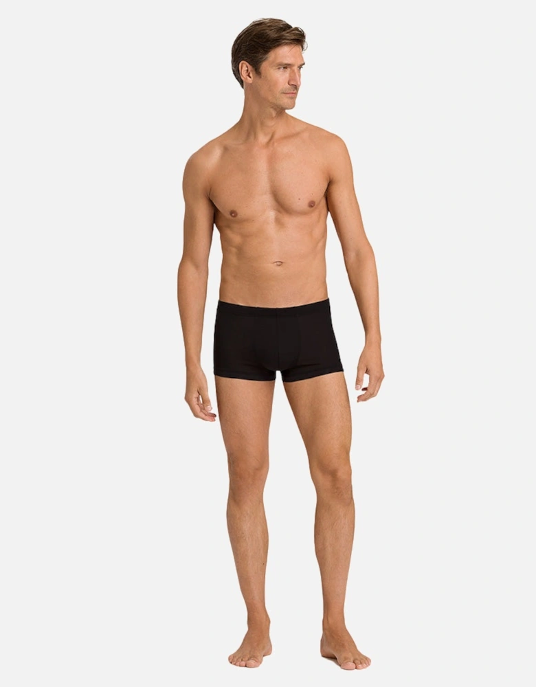 Cotton Sporty Boxer Trunk, Black