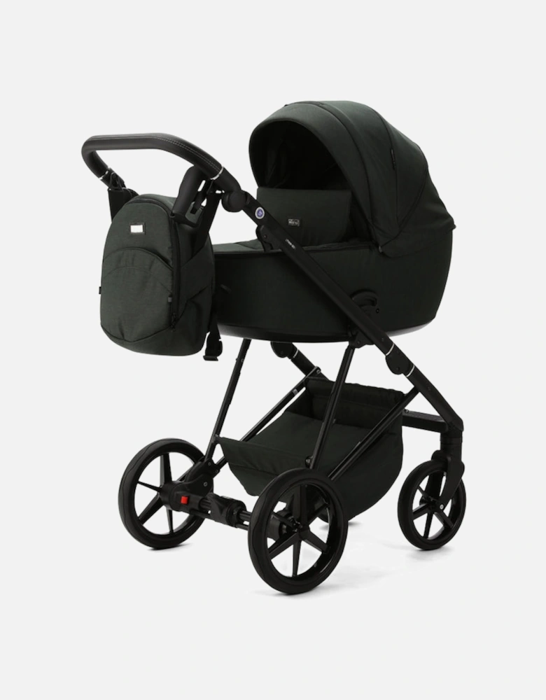 Milano Evo Green - Chassis, Carry Cot, Seat Unit & Accessories