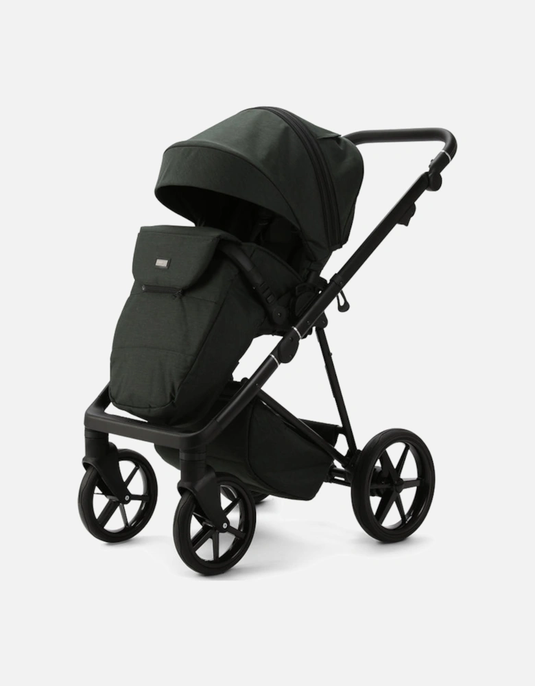 Milano Evo Green - Chassis, Carry Cot, Seat Unit & Accessories