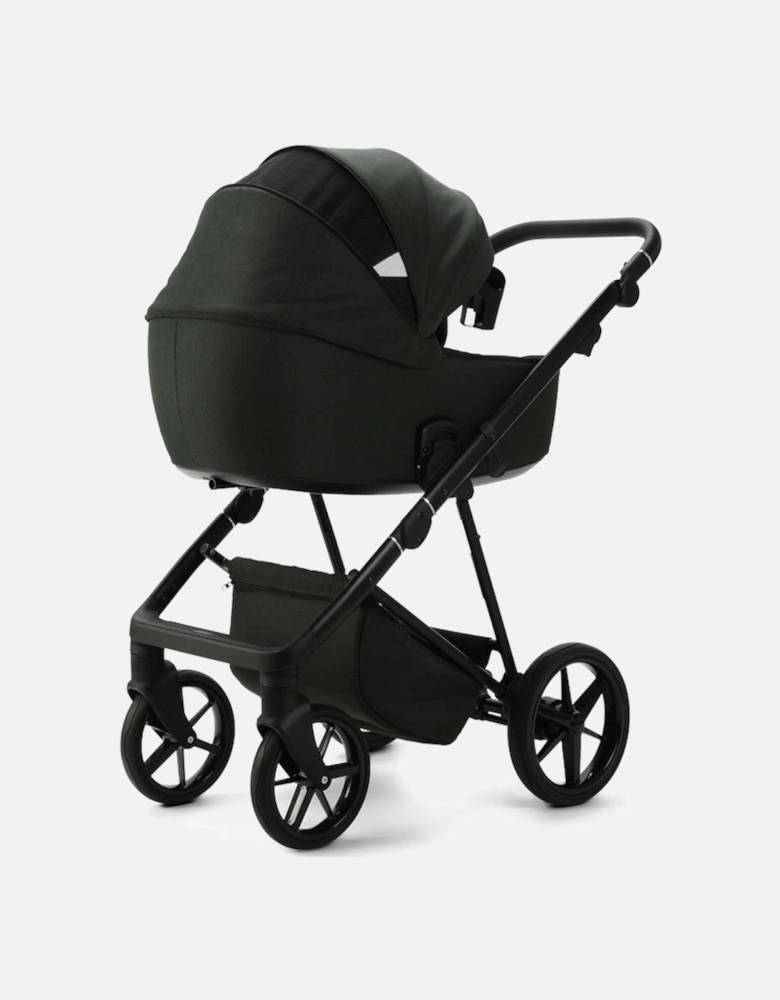 Milano Evo Green - Chassis, Carry Cot, Seat Unit & Accessories