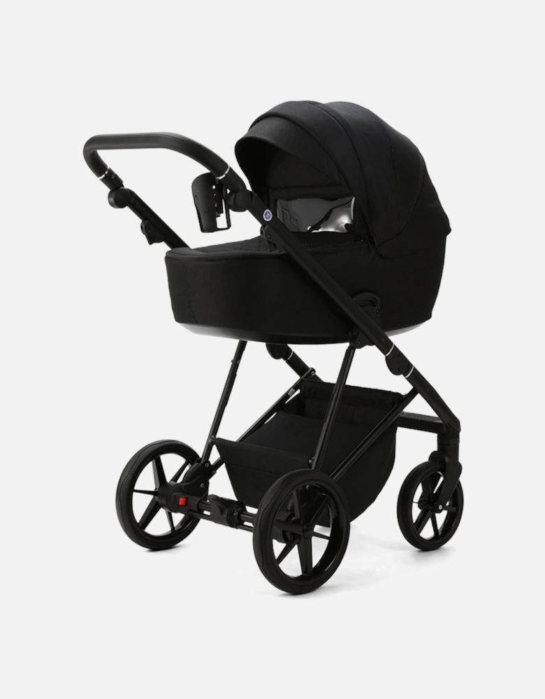 Milano Evo Black - Chassis, Carry Cot, Seat Unit & Accessories