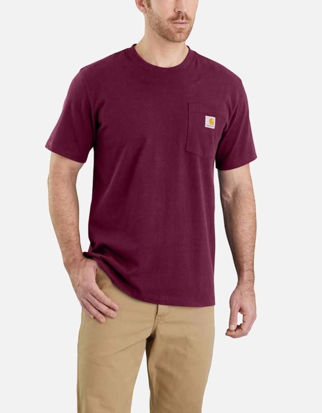 Carhartt Mens Work Pocket Short Sleeve Cotton T Shirt Tee, 3 of 2
