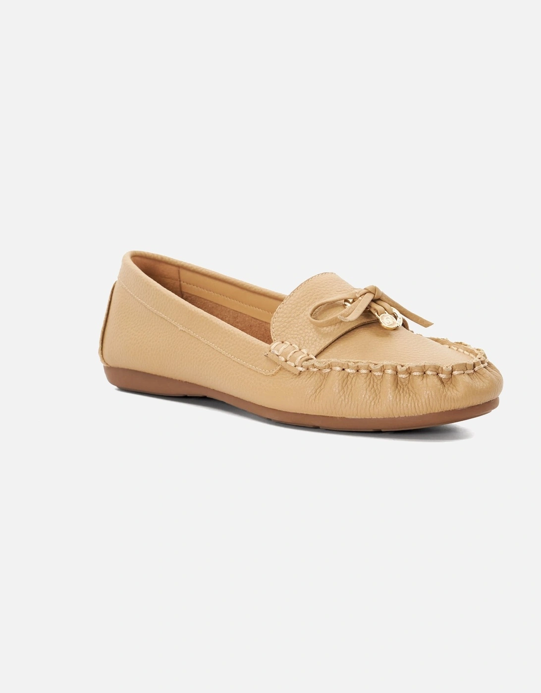 Ladies Grovers - Leather Moccasins With Bow Detail, 7 of 6