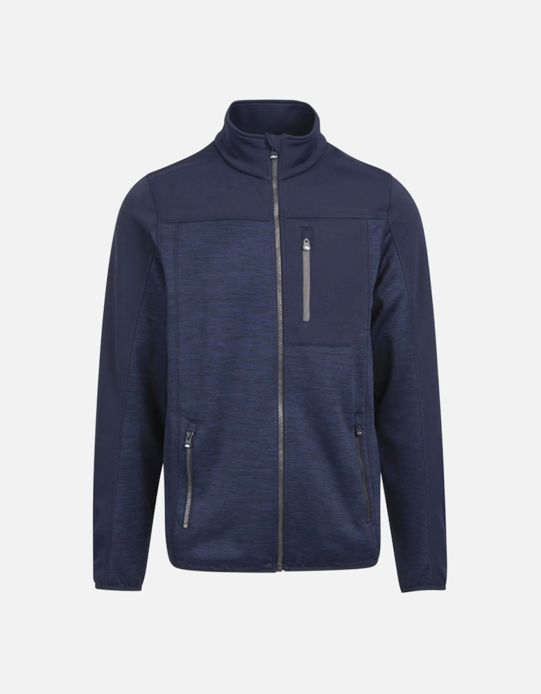 Mens Thornage AT200 Full Zip Fleece Jacket - Navy Marl