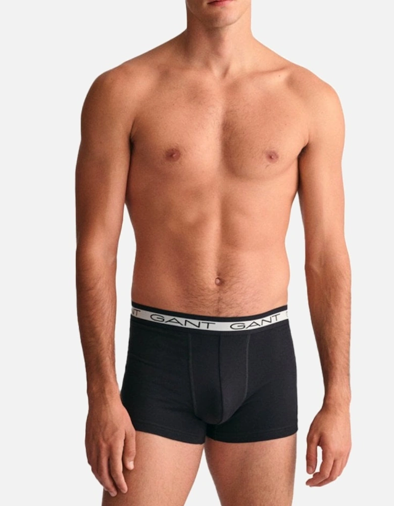 Core 3 Pack Cotton Stretch Trunk Underwear Black