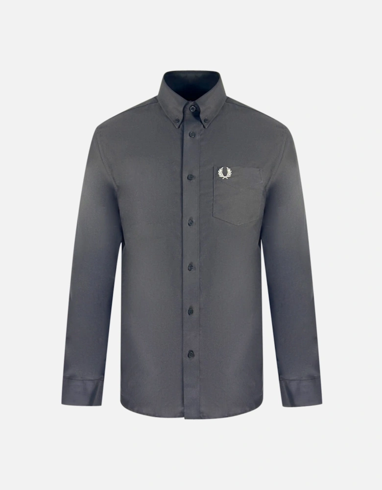 Oxford Gunmetal Grey Casual Shirt