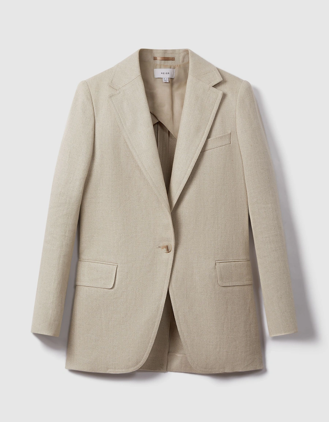 Linen Single Breasted Suit: Blazer, 2 of 1