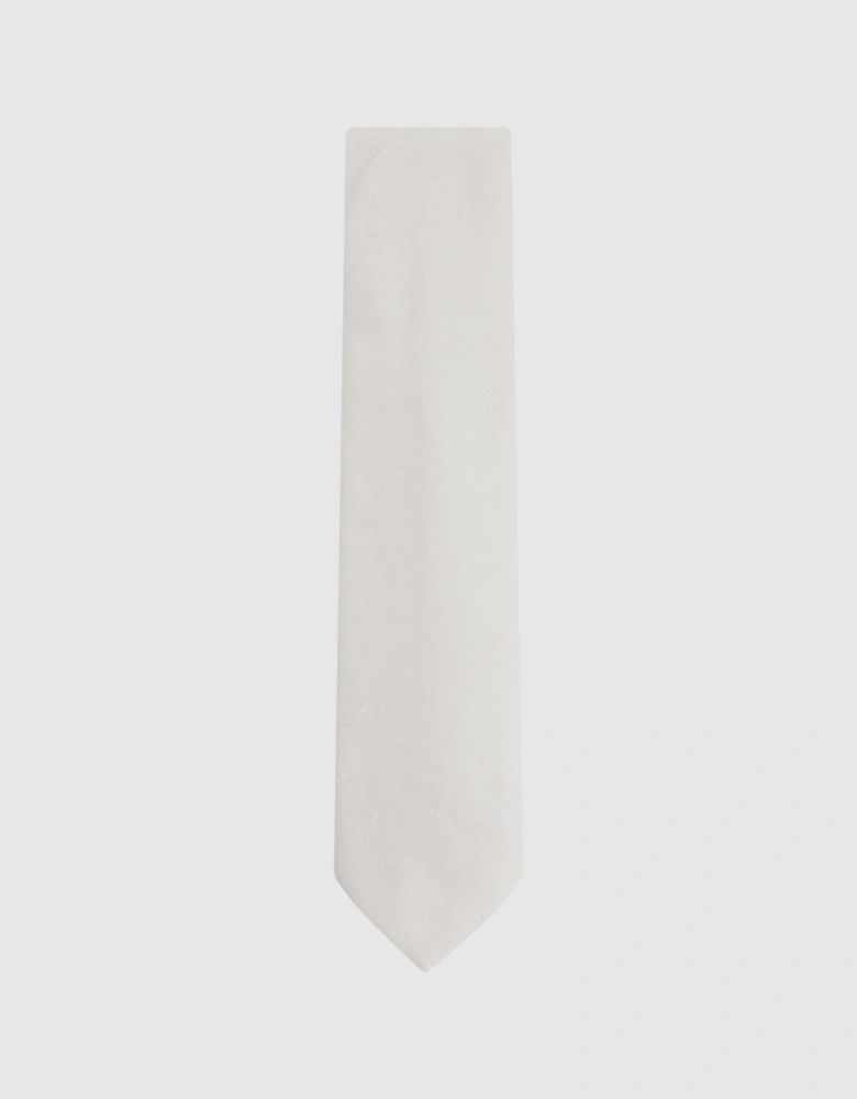 Textured Silk Blend Tie