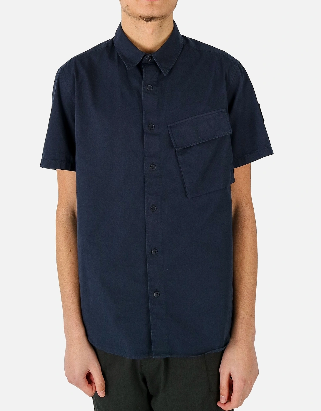 Scale SS Chest Pocket Navy Shirt, 5 of 4